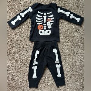 Carter’s Child of Mine Halloween Outfit Set Baby 3-6M Skeleton Costume